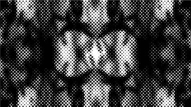 Siyah ve beyaz yarım ton vektör arkaplan. Noktalı doku ve eğim
