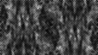 Siyah ve beyaz yarım ton vektör arkaplan. Noktalı doku ve eğim
