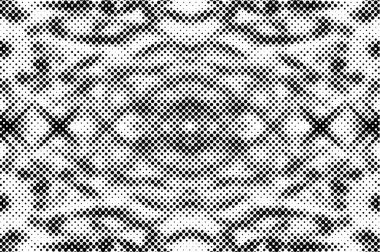 Siyah ve beyaz yarım ton vektör arkaplan. Noktalı doku ve eğim