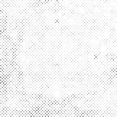 Yarı ton siyah beyaz grunge arka plan. Beyaz arka plana dağılmış noktaların dokusu. Kartvizitlerde, rozetlerde, etiketlerde klasik sanat tarzında soyut desenler var. Vektör tek renkli elementler