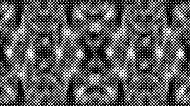 soyut noktalı arkaplan siyah ve beyaz renklerde