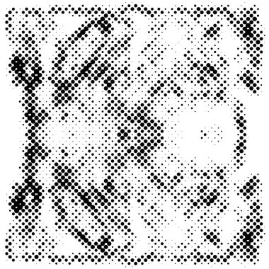 Siyah ve beyaz noktalı soyut grunge modern desen 