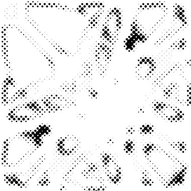 siyah beyaz soyut arkaplan, noktalı yarım ton vektör çizimi 