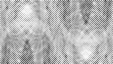siyah beyaz soyut arkaplan, noktalı yarım ton vektör çizimi 