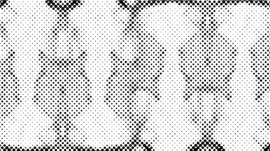 Noktalı, vektör illüstrasyonlu soyut yarım ton siyah beyaz desen