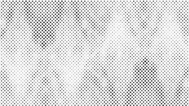 Noktalı, vektör illüstrasyonlu soyut yarım ton siyah beyaz desen