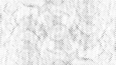 Noktalı soyut yarım ton siyah beyaz desen, vektör illüstrasyon tasarımı