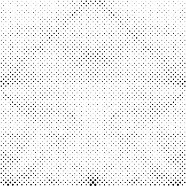 Arka plan siyah ve beyaz noktalı.