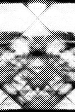 Arka plan siyah ve beyaz noktalı.