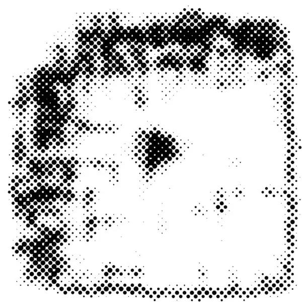 黒い白い色の抽象的な背景 点が付いているハロフトーン ベクターのイラスト — ストックベクタ