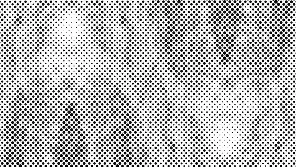 黑色白色抽象背景 半色调矢量插图与点 — 图库矢量图片