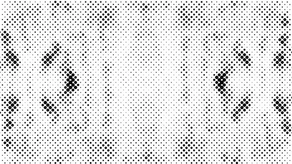 黒と白のモノクロの古いグラウンジは 背景を気象化しました ドットで抽象的なアンティークテクスチャ — ストックベクタ
