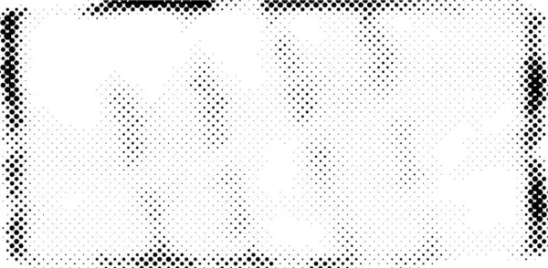 Abstract Halftone Black White Monochrome Background Chaotic Pattern Fantastic Texture — Stock Vector