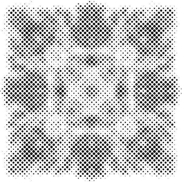 Абстрактний Чорно Білий Гранжевий Візерунок Точками Векторні Ілюстрації — стоковий вектор
