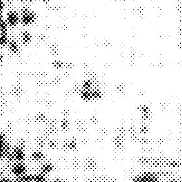 Abstract Zwart Wit Grunge Patroon Met Stippen Vectorillustratie — Stockvector