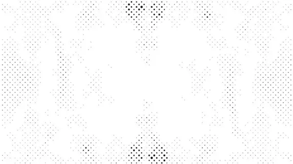 Astratto Modello Grunge Bianco Nero Con Punti Illustrazione Vettoriale — Vettoriale Stock