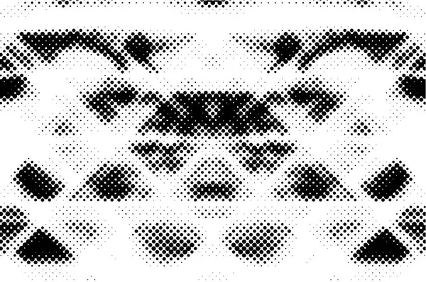Abstrait Motif Grunge Noir Blanc Avec Des Points Illustration Vectorielle — Image vectorielle