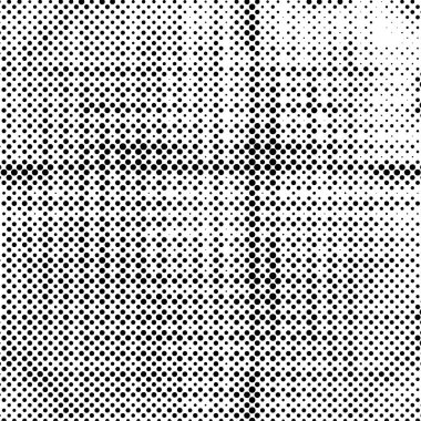 noktalı siyah ve beyaz grunge deseni, vektör illüstrasyonu