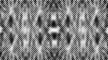 Soyut noktalı doku arka planı, vektör illüstrasyonu. Tasarlanacak kaotik elementlerin deseni