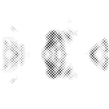 Noktalı soyut arkaplan. siyah ve beyaz doku  