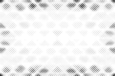 Soyut yarım ton siyah beyaz monokrom arkaplan kaotik desen, vektör illüstrasyonu