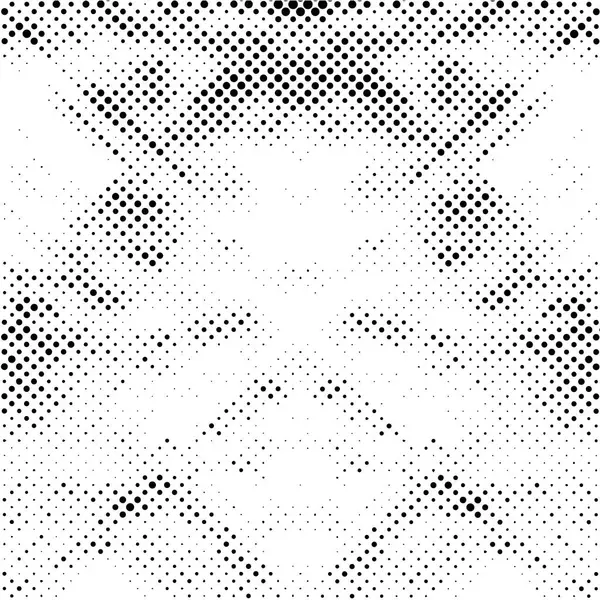 Black White Grunge Pattern Dots Vector Illustration — Stock Vector