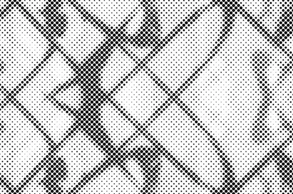 Abstract Halftone Black White Monochrome Background Chaotic Pattern Fantastic Texture — Stock Vector