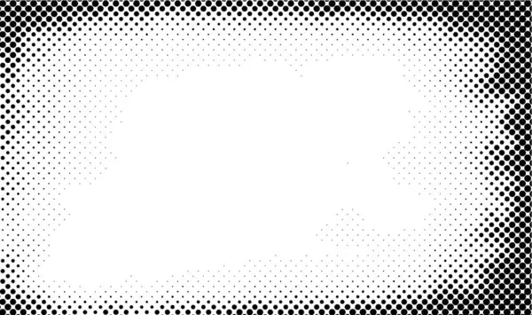 Abstracte Halve Toon Zwart Wit Een Monochrome Achtergrond Met Chaotisch — Stockvector