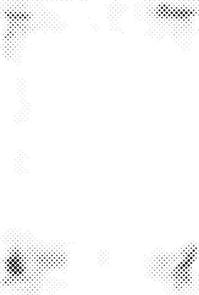 Abstracte Halftoon Zwart Wit Monochrome Achtergrond Met Chaotisch Patroon Vectorillustratie — Stockvector