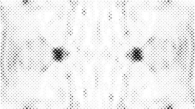 Arka plan siyah ve beyaz noktalı.