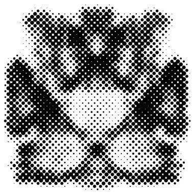 Noktalı fütüristik grunge geometrik modern desen 