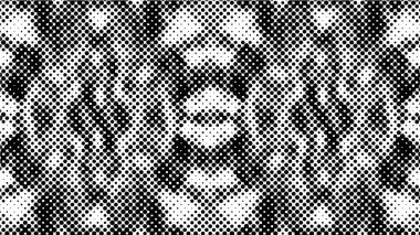 Yarı ton siyah beyaz arka plan. Noktalı monokrom dokusu.