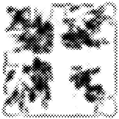 Yarı ton siyah beyaz arka plan. Noktalı monokrom dokusu.