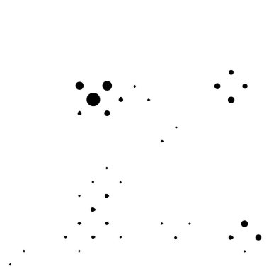 Noktalı soyut geometrik siyah beyaz arkaplan 