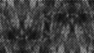 noktalı siyah beyaz arkaplan, vektör çizimi. Soyut yarım ton arkaplan