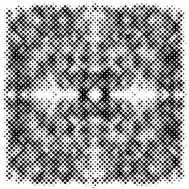 Soyut yarım ton noktalı arkaplan. Noktalı tek renkli desen. Poster, site, kartvizit, kartpostal, iç tasarım, etiket ve çıkartma için vektör modern doku