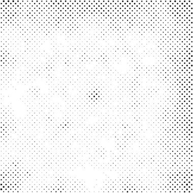 siyah ve beyaz tek renkli grunge arka plan. Noktalı soyut doku, vektör illüstrasyonu