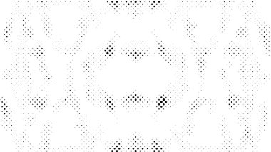 noktalı siyah beyaz arkaplan, vektör çizimi. Soyut yarım ton arkaplan