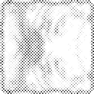 Soyut yarım ton noktalı arkaplan. Noktalı tek renkli desen. Poster, site, kartvizit, kartpostal, iç tasarım, etiket ve çıkartma için vektör modern doku