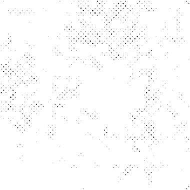 siyah ve beyaz tek renkli grunge arka plan. Noktalı soyut doku, vektör illüstrasyonu