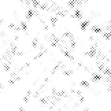 siyah ve beyaz tek renkli grunge arka plan. Noktalı soyut doku, vektör illüstrasyonu