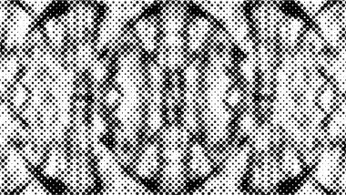 Kağıt ve tekstil baskısı için beyaz arkaplanda pürüzsüz yarım ton deseni görüldü