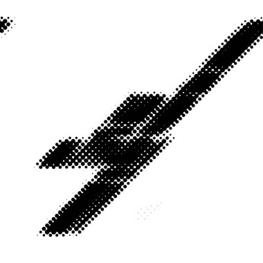 Kağıt ve tekstil baskısı için beyaz arkaplanda pürüzsüz yarım ton deseni görüldü