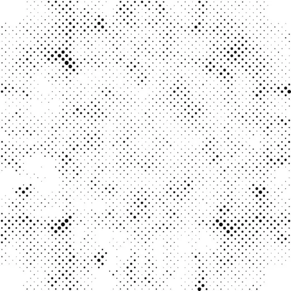 黒と白のモノクロのグラウンジの背景 ドットパターンによる抽象的なテクスチャ — ストックベクタ