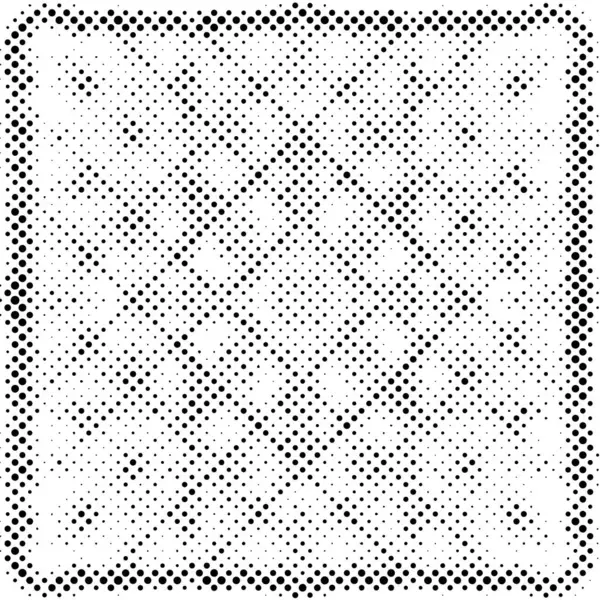 Abstraktní Polotón Tečkovaného Pozadí Černobílý Vzor Tečkami Vektorová Moderní Textura — Stockový vektor