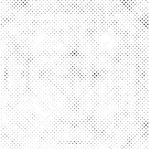 Preto Branco Monocromático Grunge Fundo Textura Abstrata Com Padrão Pontos — Vetor de Stock
