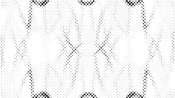 Vector Dots Pattern Halftone Black White Background — Stock Vector