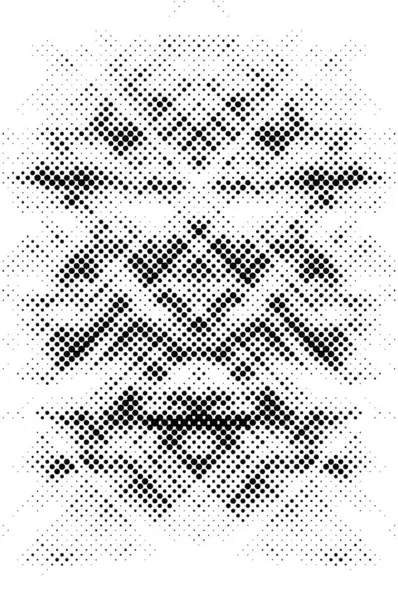 Black White Background Dots Dotted Grunge Texture Vector Illustration Εικονογράφηση Αρχείου