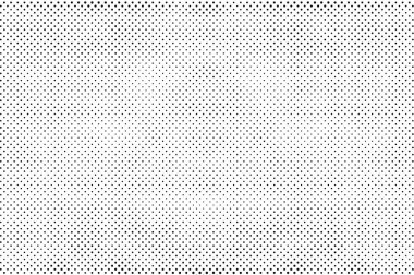 Yarı ton siyah beyaz grunge arka plan. Beyaz arka plana dağılmış noktaların dokusu. Kartvizitlerde, rozetlerde, etiketlerde klasik sanat tarzında soyut desenler var. Vektör tek renkli elementler