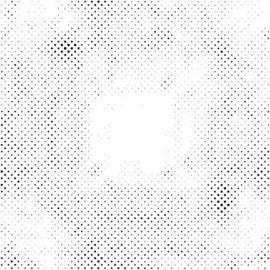 Yarı ton siyah beyaz grunge arka plan. Beyaz arka plana dağılmış noktaların dokusu. Kartvizitlerde, rozetlerde, etiketlerde klasik sanat tarzında soyut desenler var. Vektör tek renkli elementler